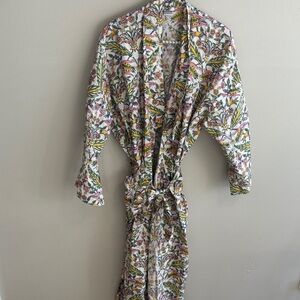 Floral Kimono Robe 100% cotton one size